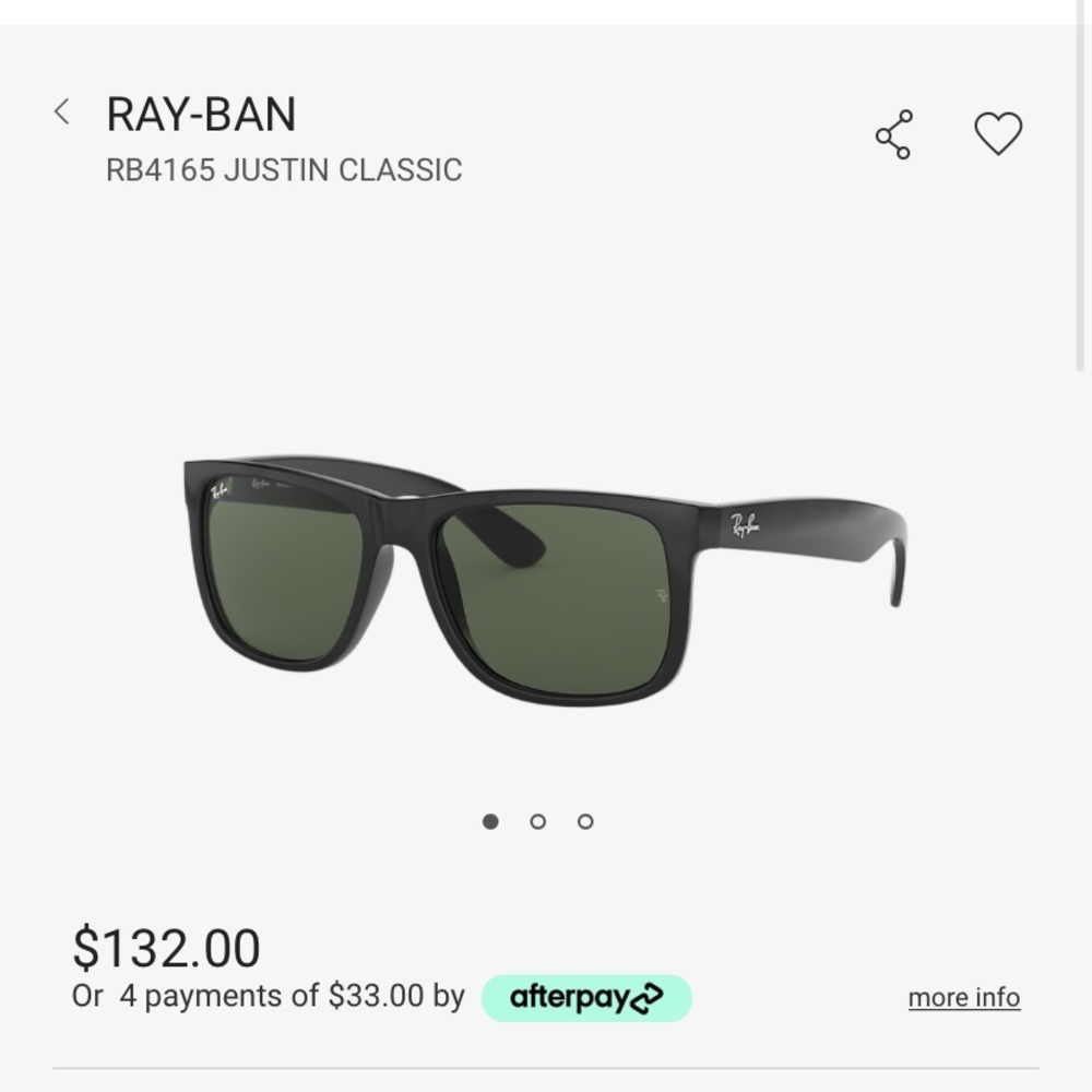 Rayban justin sunglasses